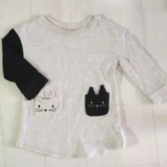 baby GAP 猫ポケット付き長袖 12-18ヶ月