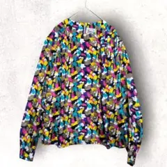 古着 VINTAGE Notations 総柄ブラウス マルチカラー 長袖
