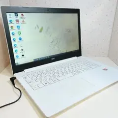 かわいいホワイト✨人気のNECノートパソコン｜カメラ付き｜大容量1000GB