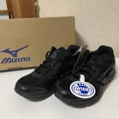 ミズノ　ランニングシューズ　ワイド幅　ブラック　21.0cmのサムネイル