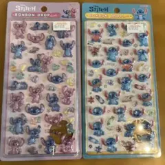 新品スティッチ ボンボンドロップシール 2種類セット