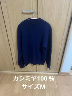 カシミヤ100 % メンズ　クールネックセーター