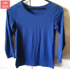 【ラスト1点】UNIQLO ユニクロ キッズ ヒートテック長袖 140 ネイビー