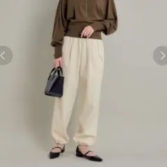 グリーンレーベルリラクシング　裏起毛パラシュートイージーパンツ