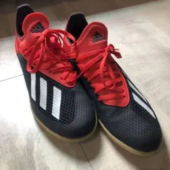 adidas 18.3 フットサルシューズ 黒/赤　23.5㎝