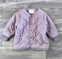 キッズアウター キルティングジャケット ブルゾン パープル 110㎝ RIO