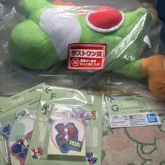 ヨッシー 一番くじ ラストワン賞 ぬいぐるみ おまけ付き