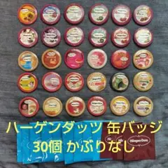 ハーゲンダッツ オリジナル缶バッジ ショコラローズ、紅苺、苺バニラ等 30個