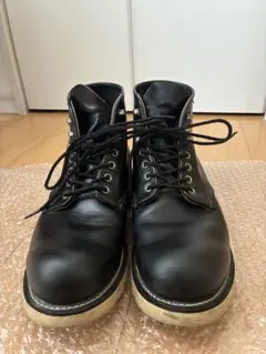 【茶芯】レッドウィング 8165 ブラッククローム 1999年 8D 四角犬タグ RED WING レッドウィング 8165 四角犬タグ プレーントゥ アイ