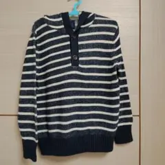 babyGap ボーダー柄 フード付きパーカー 4歳用