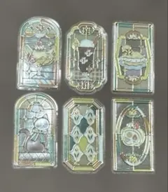 グラスパーラーステッカー プリンアラモード 6種 各1枚ずつ 計6枚 おすそわけ