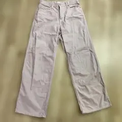 UNIQLOJEANS 薄いピンク ストレートデニム