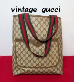 美品 極希少！Gucci シェリーライン トートバッグ オールドグッチ 廃盤