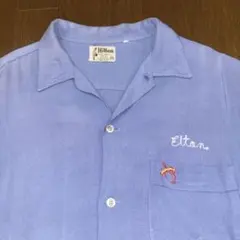 レア[希少50s] ボーリングシャツ Dunhill チェーンステッチ M相当