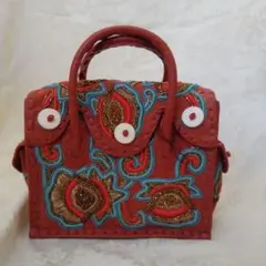 お値下げ《新品・未使用》グレースコンチネンタル◆カービングバッグ◆ビーズ刺繍