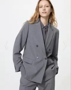 新品未使用】UNIQLO ユニクロ ダブルジャケット S ブラウン 35 - メルカリ