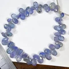 特価＊非加熱＊タンザナイト＊ペアシェイプカットh68