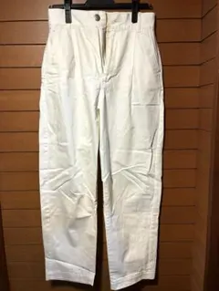 【LOWRYS FARM】コットンツイル チノパン 白 M
