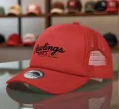 赤 Rawlings ローリングス ベースボールキャップ 野球帽子