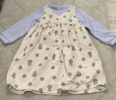 【miffy】ドット柄ドッキングワンピース