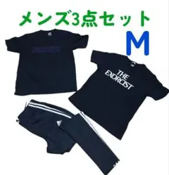 ユニクロTシャツ2枚　 パンツ　アディダスメンズ3点セット 　Mサイズ