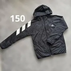 150㎝　adidas フード付きアウター　黒
