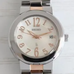 稼働品 SEIKOセイコー ルキア ボルドー レディース デイト アナログ