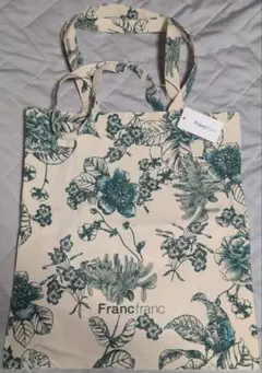 ★新品未使用★Francfranc 花柄トートバッグ 大容量のサムネイル