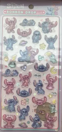 正規品 ボンボンドロップシール スティッチ＆エンジェル