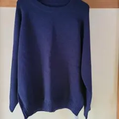 未使用　　ニット　　ネイビー