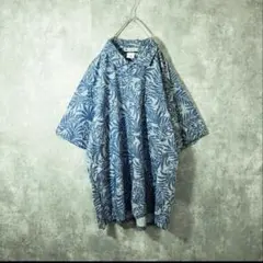 Columbia コロンビア シャツ 柄シャツ リーフ アロハシャツ 古着