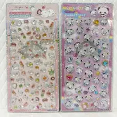 ジュエルプチドロップシール　シマエナガ　もちもちぱんだ　2種