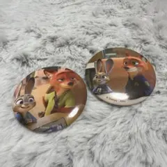 ディズニー ズートピア 缶バッジ 2個セットのサムネイル