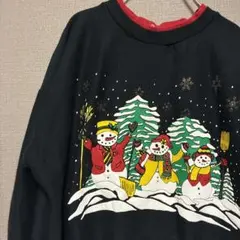 ヴィンテージ　US古着　激カワ　スウェット　トレーナー　プリントデザイン