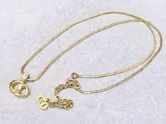 クリスチャンディオール　CDロゴ　ラインストーンネックレス　43633