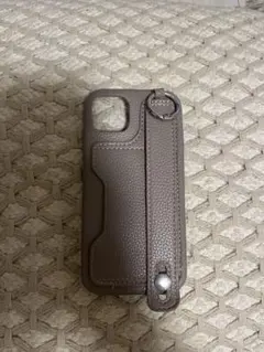 iPhone13 ケース　レザー　グレージュ
