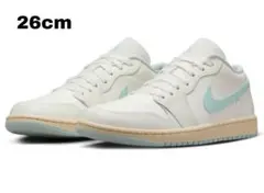 ナイキ　ウィメンズ　エアジョーダン1 ロー　セイル　イグルー　ブルー　26cm