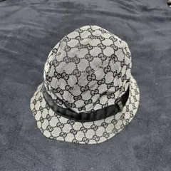 GUCCI GGパターン ハット ベージュ/ブラック