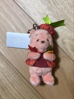 ディズニーストア 秋 くまのプーさんぬいぐるみキーホルダー