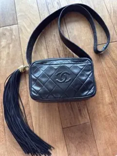 CHANEL キルティング フリンジ　ショルダーバッグ