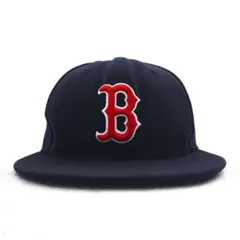 NEW ERA ベースボールキャップ 60.6cm ネイビー MLB ボストン