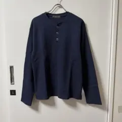 AD1991 コムデギャルソンオム 田中オム ハーフジップニット 濃紺