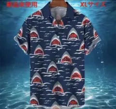 Schott アロハシャツ ショット 半袖 イエロー サメ ハワイアンシャツ