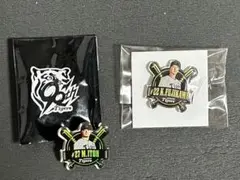 阪神タイガース　藤川球児・伊藤将司　ファンクラブ会員デー　ピンバッジ