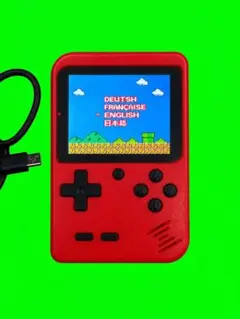 携帯型ゲーム機 本体 レッド レトロゲーム