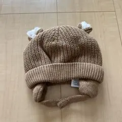 GAP ベビー ニット帽子 くま耳 0-3ヶ月 42cm