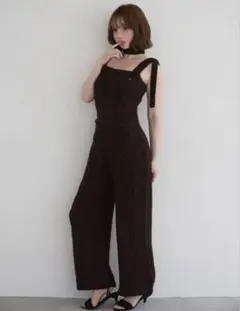 サロペット・オーバーオール・オールインワン ANDMARY Cable knit rompers 2026年最新】ANDMARY カラー：ブラウン系 レディース サロペット