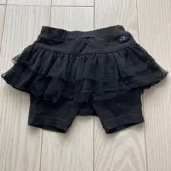［No.83］アプレレクール　黒　フリル付きショートパンツ　ペプラムパンツ