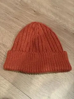UNIQLO ニット帽　オレンジ　ビーニー
