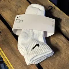 NIKE ナイキ アンクル丈ソックス 3足セット 白 ワンポイント スウッシュ